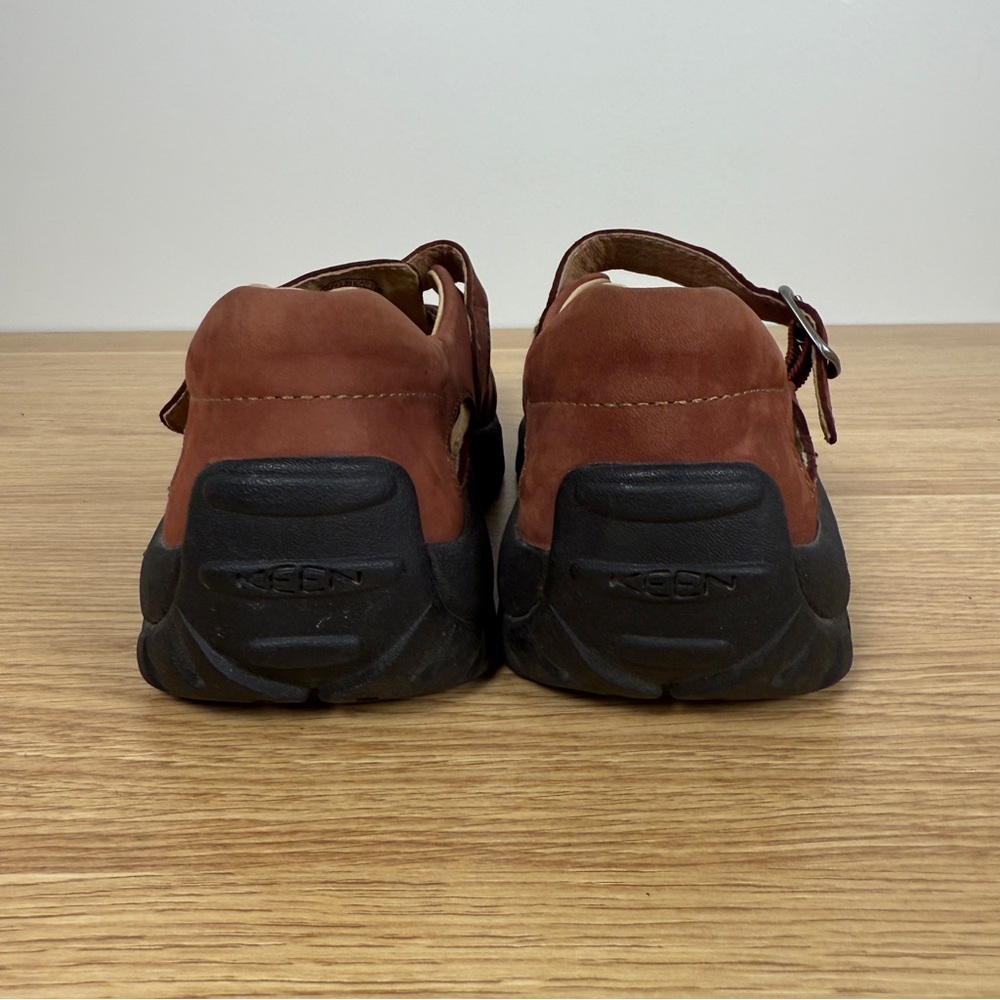 Keen Monterey Chestnut/ Rust Leather Fishing Hiking Sandals Women’s 6.5 EU 37 - Picture 4 of 8